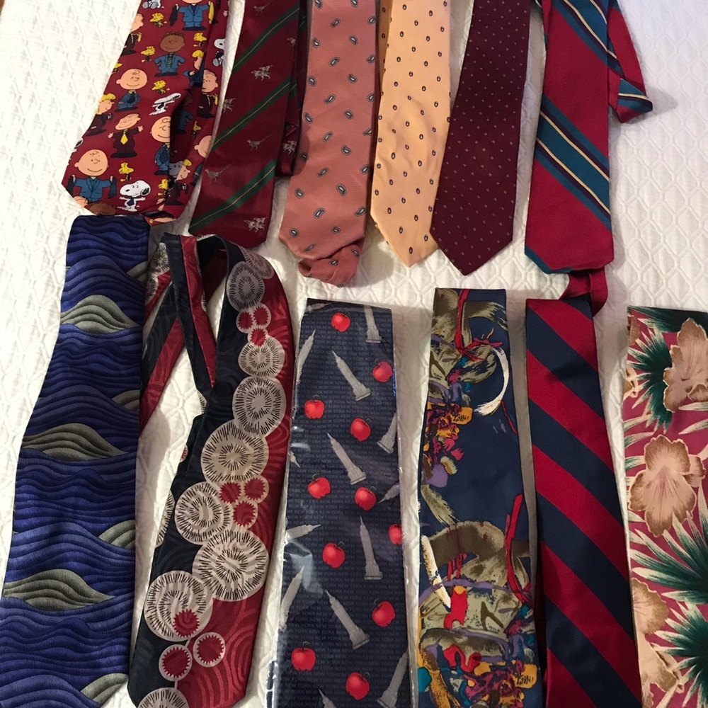 Designer vintage neck ties Neiman-Marcus and more!